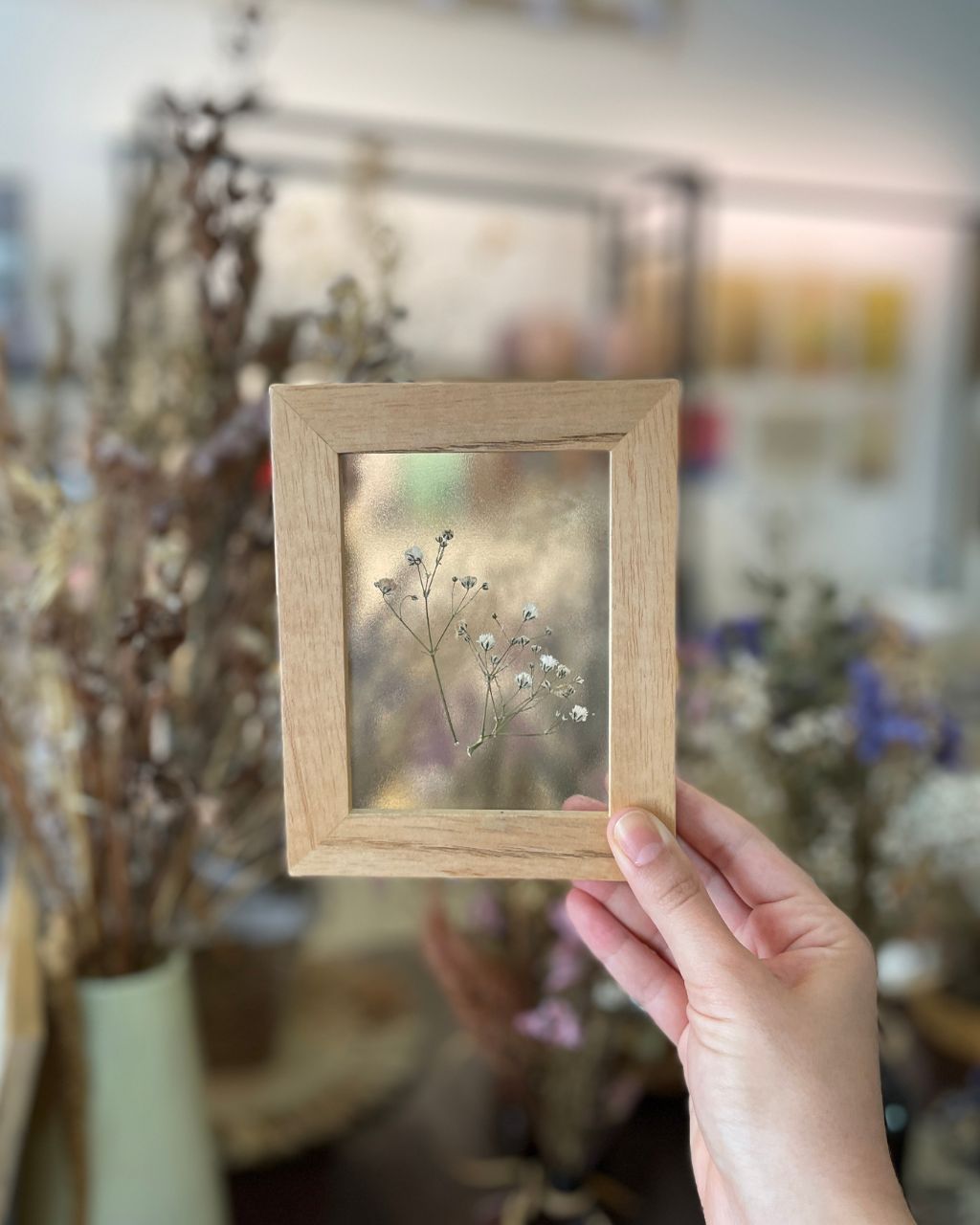 Mini cuadros entre vidrios, Colección 'Mosaico Florecido'