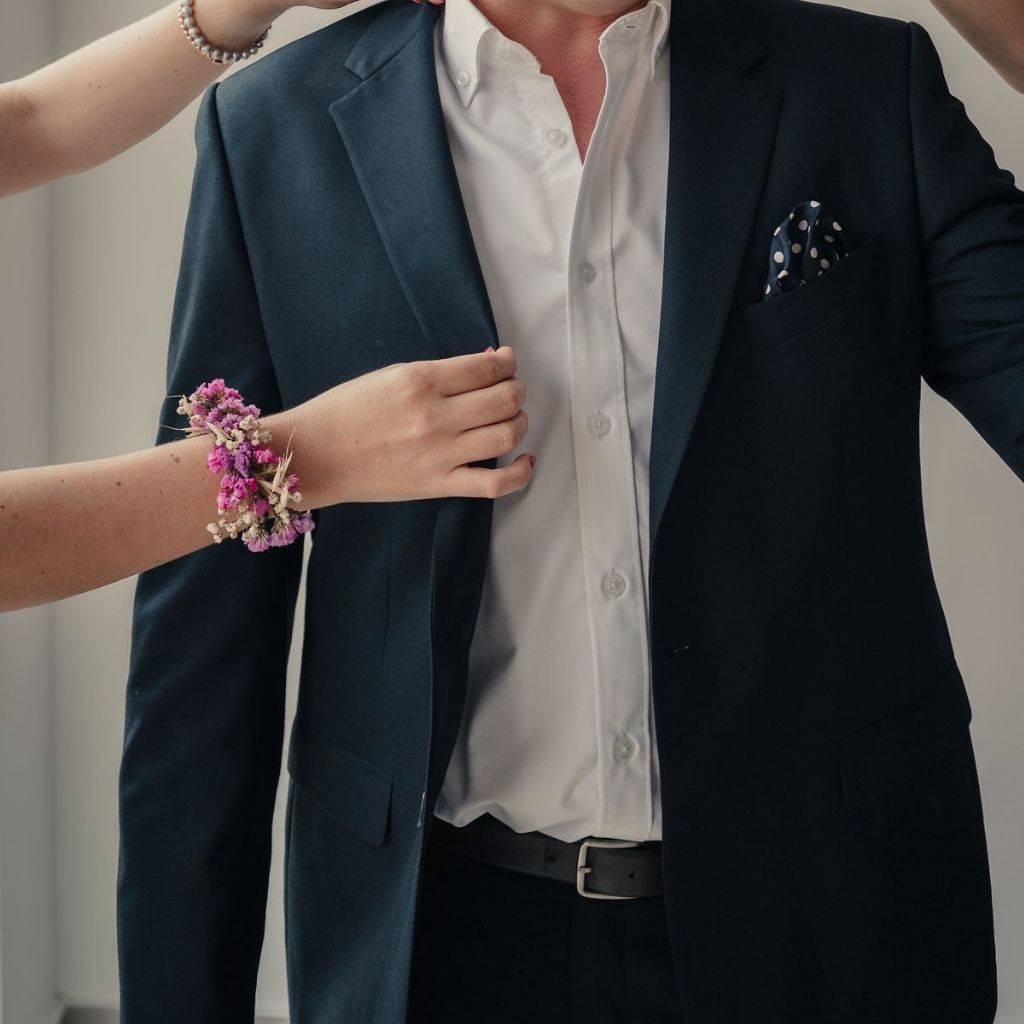 Corsage con Flores de Pradera